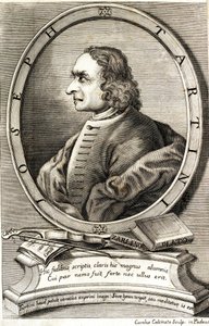 Portret van de violist en componist Giuseppe Tartini door Carlo Calcinotto
