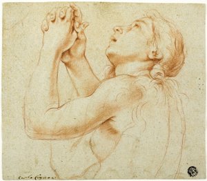 Biddende Magdalena door Carlo Cignani