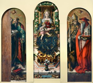 Madonna en Kind en Heiligen Petrus en Paulus, Ansovino en Jerome