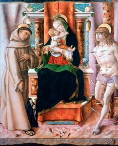 De Maagd en het Kind met de Heiligen Franciscus en Sebastiaan, 1491