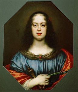 Portret van Vittoria della Rovere 1622-1694 als Sint-Catharina, 1640s door Carlo Dolci