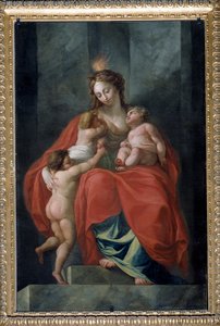 Allegorie van de dertien waarden van de republiek: de Liefdadigheid door Carlo Giuseppe Ratti