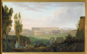 Het Colosseum gezien vanaf de Palatijn door Carlo Labruzzi