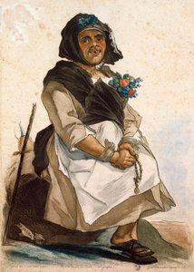 La basana (slordige en onverzorgde vrouw) door Carlo Lasinio