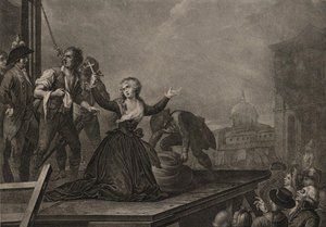 Madame Élisabeth de France, zus van de koning, voor de guillotine op 10 mei 1794, ca. 1795