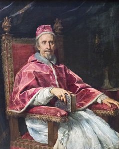 Portret van Clemens IX door Carlo Maratta or Maratti