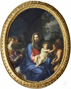 Maagd met Kind en Sint Jan door Carlo Maratta or Maratti