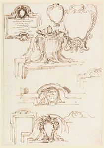 Negen schetsen voor tabletframes door Carlo Marchionni