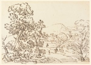 Boslandschap door Carlo Marchionni