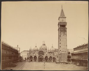 Basiliek van San Marco met klokkentoren, Venetië