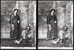 Twee Bedelaars, Venetië door Carlo Naya