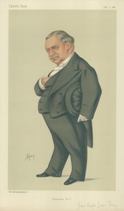 M Jean Baptists Leon Say, President nr. 3, 4 december 1880, Vanity Fair cartoon door Carlo Pellegrini
