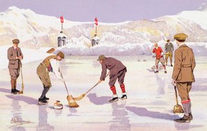 De Curlingbaan door Carlo Pellegrini