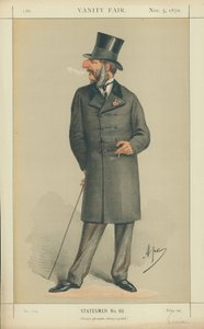 De Eerwaarde J C Vivian, Altijd aangenaam altijd opgewekt, 5 november 1870, Vanity Fair cartoon door Carlo Pellegrini