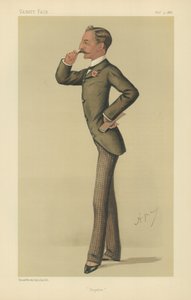 De zeer eerbiedwaardige Sidney Herbert (kleur litho) door Carlo Pellegrini
