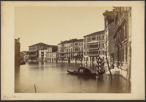 Canal Grande van Palazzo Grimani tot S. Polo door Carlo Ponti