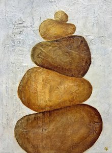 Gestapelde Zen-stenen door Carolina Gårdheim