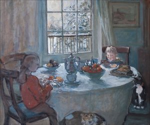 De ontbijttafel, 2001 door Caroline Hervey Bathurst