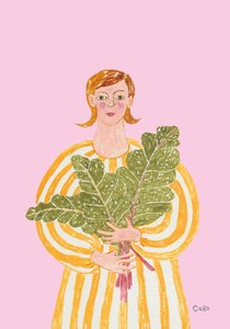 Vrouw met verse groenten