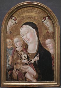 Maagd en Kind met Sint Hiëronymus en Sint Catharina van Alexandrië, ca. 1450