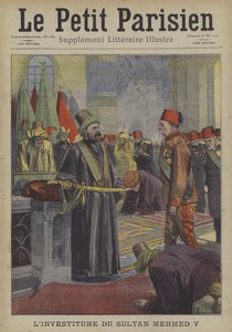 Inhuldiging van Sultan Mehmed V van het Ottomaanse Rijk