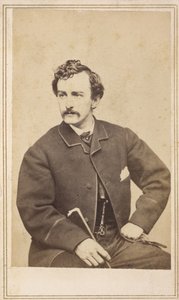 Carte de visite van John Wilkes Booth, 1862