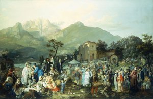 Een dorpsfestival door Casimiro Radice