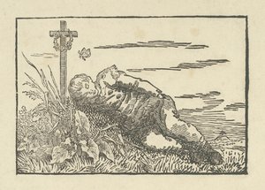 Jongen Slapend op een Graf, 1802