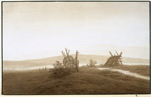 Caspar David Friedrich "Tollensee", rond 1806 door Caspar David Friedrich