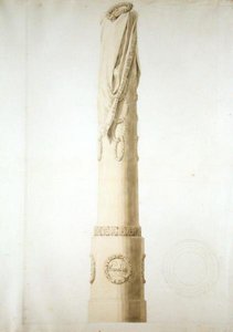 Ontwerp voor een Herdenkingszuil door Caspar David Friedrich
