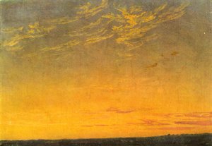 Avond door Caspar David Friedrich