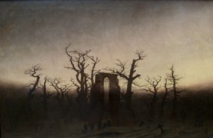 Duits: Abtei im Eichwald De abdij in het eikenbos door Caspar David Friedrich