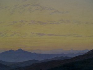 Duits: Het Reuzengebergte Reuzengebergte door Caspar David Friedrich