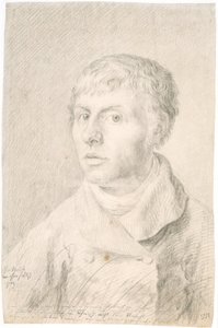 Duits: Selbstbildnis Zelfportret door Caspar David Friedrich
