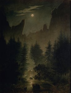 Duits: Uttewalder Grund door Caspar David Friedrich
