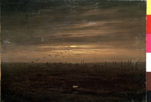 De visnetten door Caspar David Friedrich
