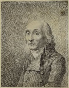 Portret van predikantenErnst Theodor Johann Brückner door Caspar David Friedrich