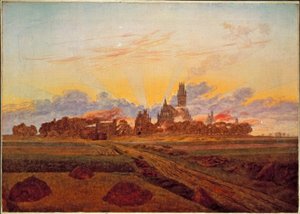 Zonsopgang bij Neubrandenburg