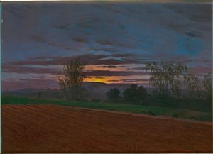 Stoppelveld door Caspar David Friedrich