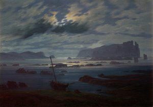 De noordelijke zee bij maanlicht door Caspar David Friedrich