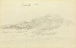 Studie van de wolk door Caspar David Friedrich