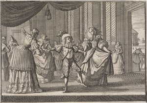 Opvoeding van Balthazar Karel, de oudste zoon van koning Filips IV, 1642 door Caspar Luyken (attributed to)