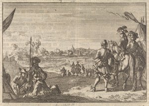 Inname van Nijmegen door de Fransen, 1672 door Caspar Luyken