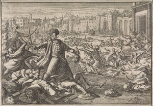 Verovering van Bagdad door de Turken, 1638 door Caspar Luyken