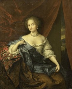 Portret van een vrouw, mogelijk een lid van de familie van Citters door Caspar Netscher