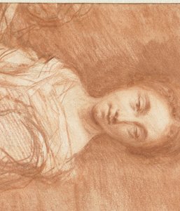 Portret van een onbekende jonge vrouw, ten halven lijve