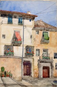 Oud huis in Segovia, Spanje