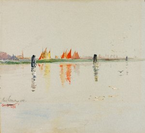 De lagune, Venetië door Cass Gilbert
