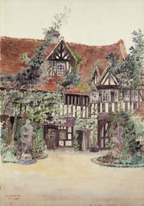 De Kleinere Binnenplaats, Hotel Guilleaume le Conquerant, Dives, Frankrijk, 1924 door Cass Gilbert