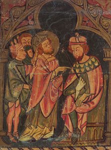 St. Cyprianus (c.200-258) Bisschop van Carthago voor Keizer Valerianus (r.253-60) 1300-25 door Catalan School